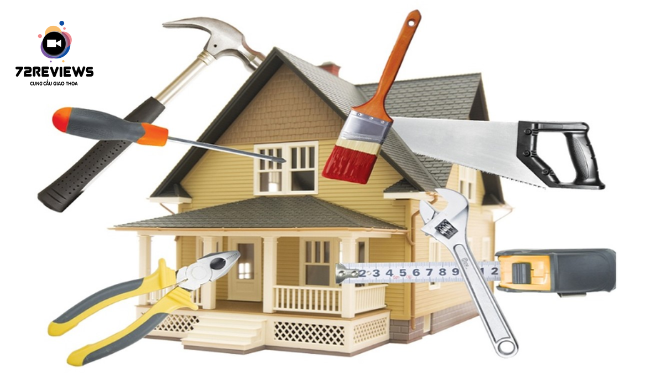 Các dụng cụ cần để sửa chữa nơi ở đều có trên website