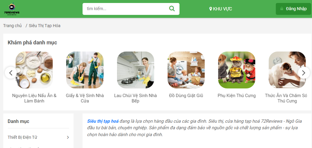 Siêu thị tạp hoá Vua Chợ - đa dạng sản phẩm, giá siêu tốt!