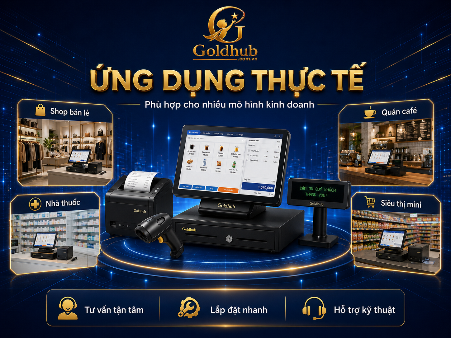 Ứng dụng thực tế của bộ thiết bị bán hàng Ứng dụng thực tế của bộ thiết bị bán hàng