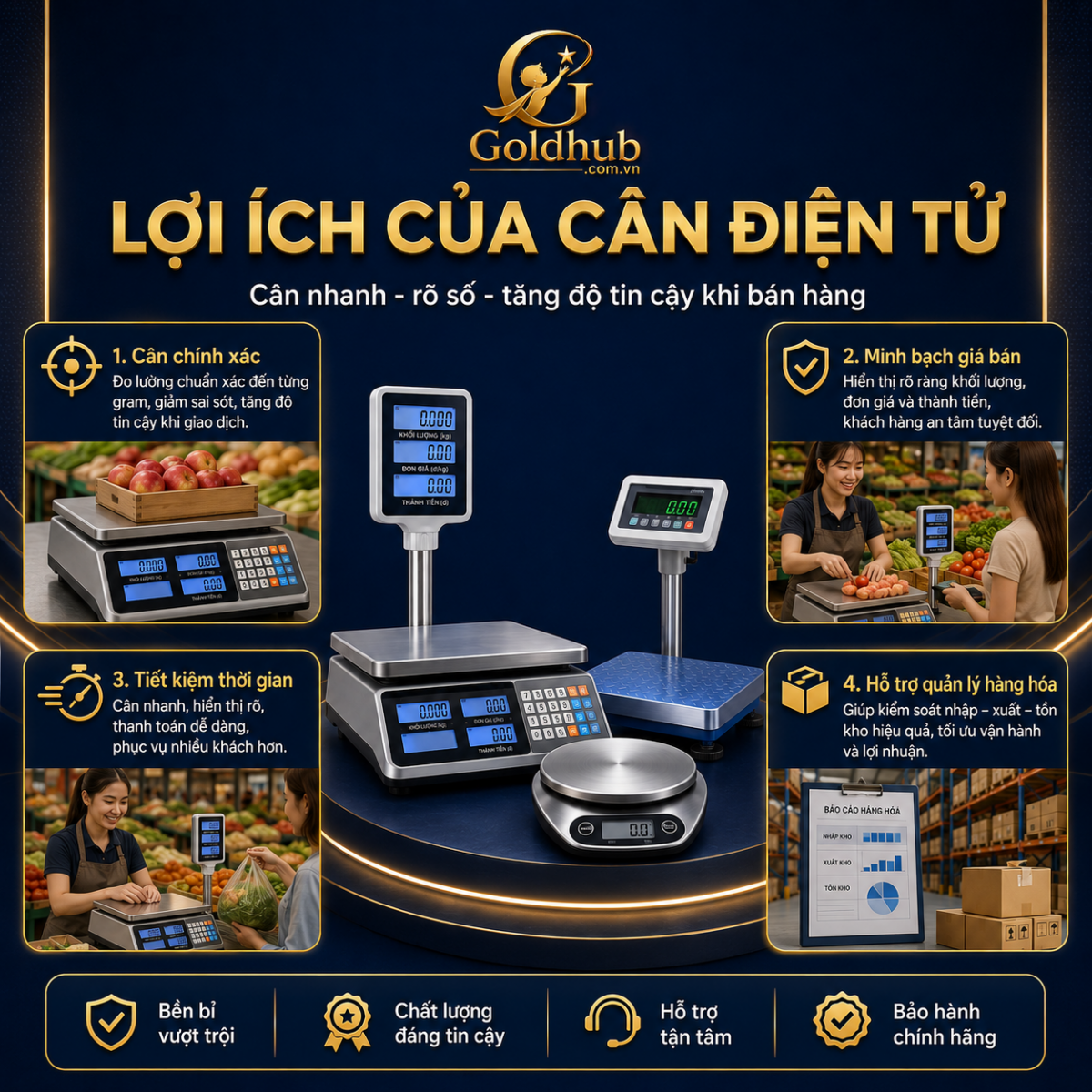 Lợi ích của cân điện tử