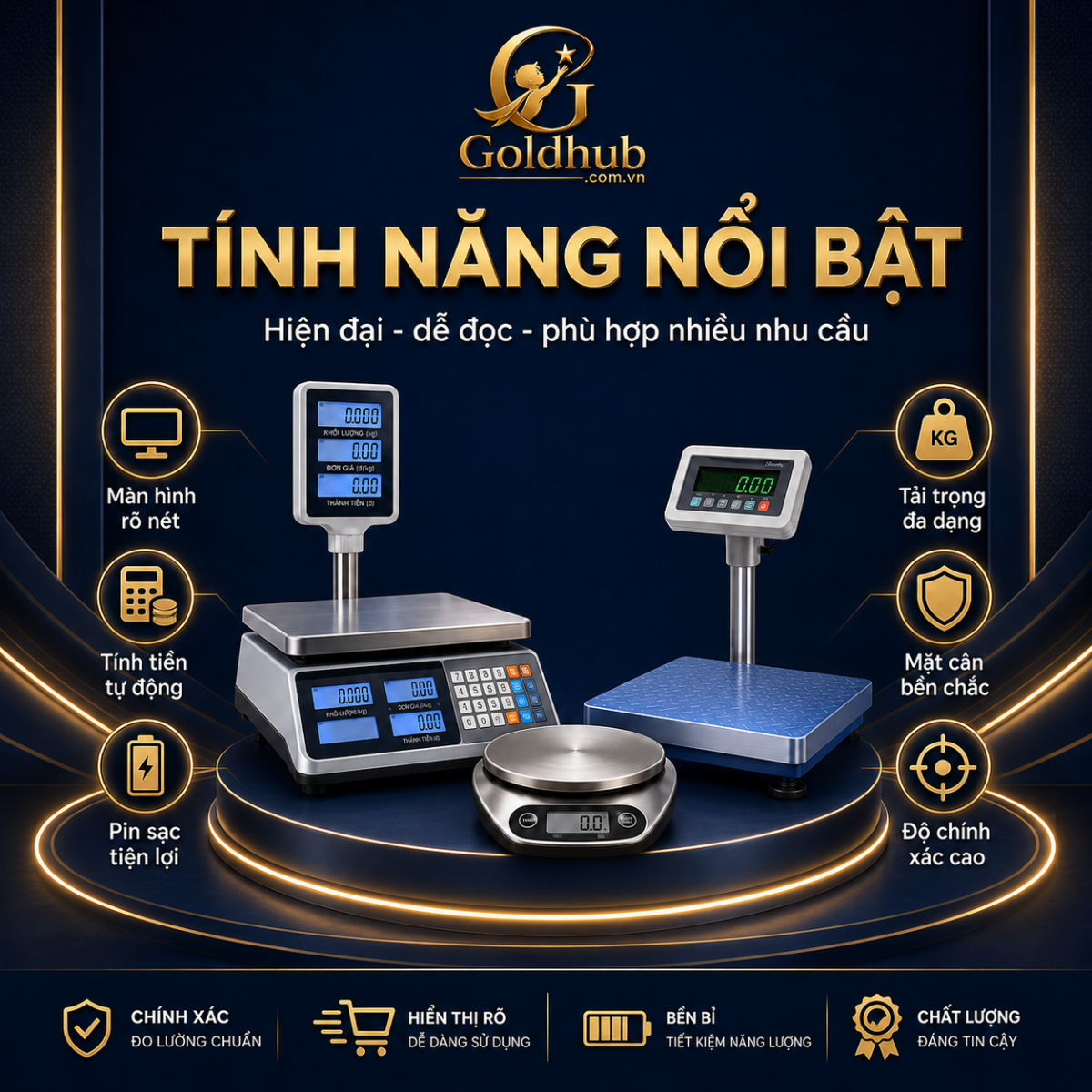 Tính năng nổi bật của cân điện tử