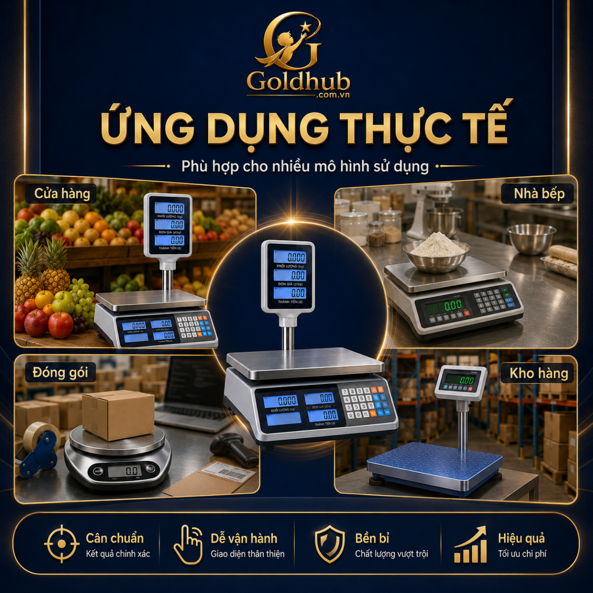 Ứng dụng thực tế của cân điện tử