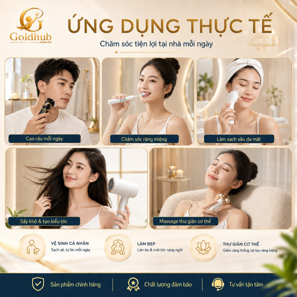 Ứng dụng thực tế của chăm sóc cá nhân