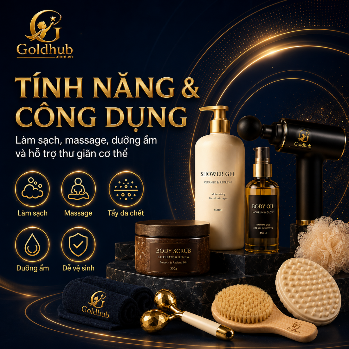 Tính năng và công dụng của chăm sóc cơ thể