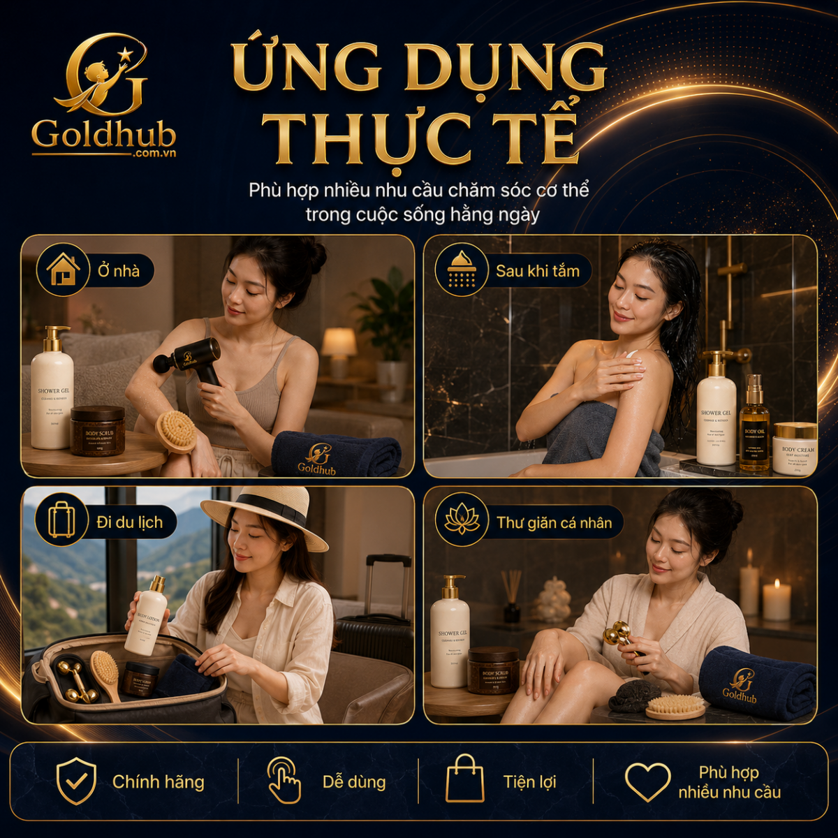 Ứng dụng thực tế của chăm sóc cơ thể