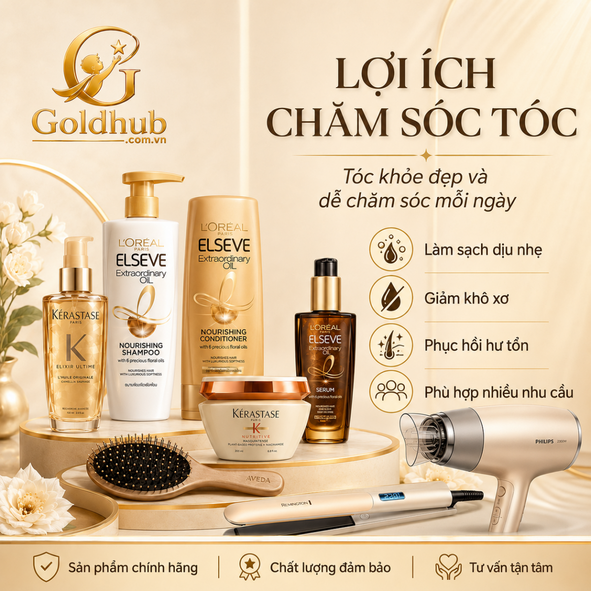 Lợi ích chăm sóc tóc
