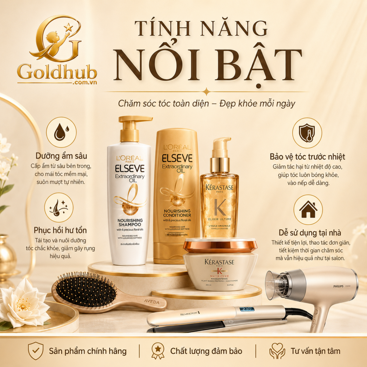 Tính năng nổi bật của chăm sóc tóc