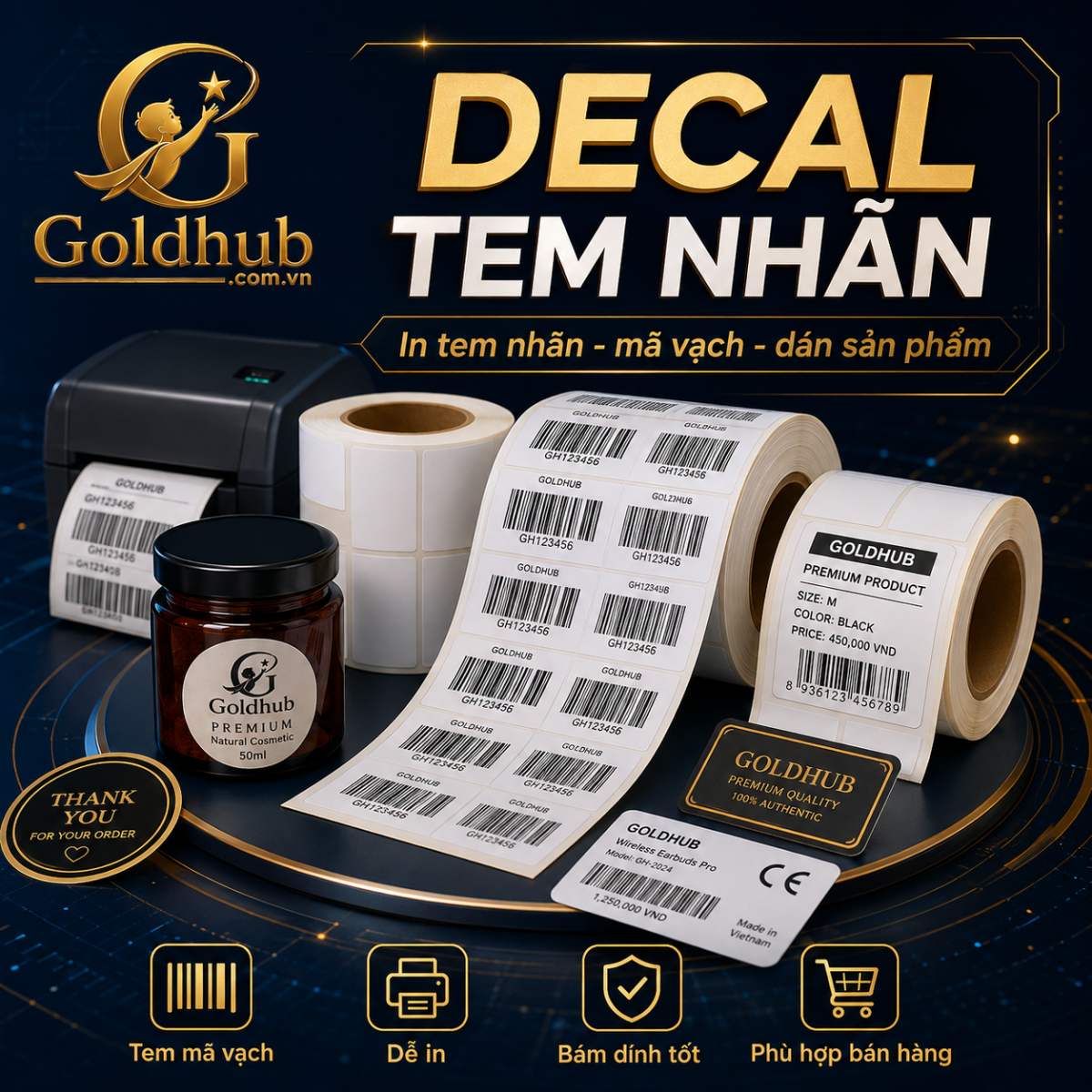 Decal tem nhãn