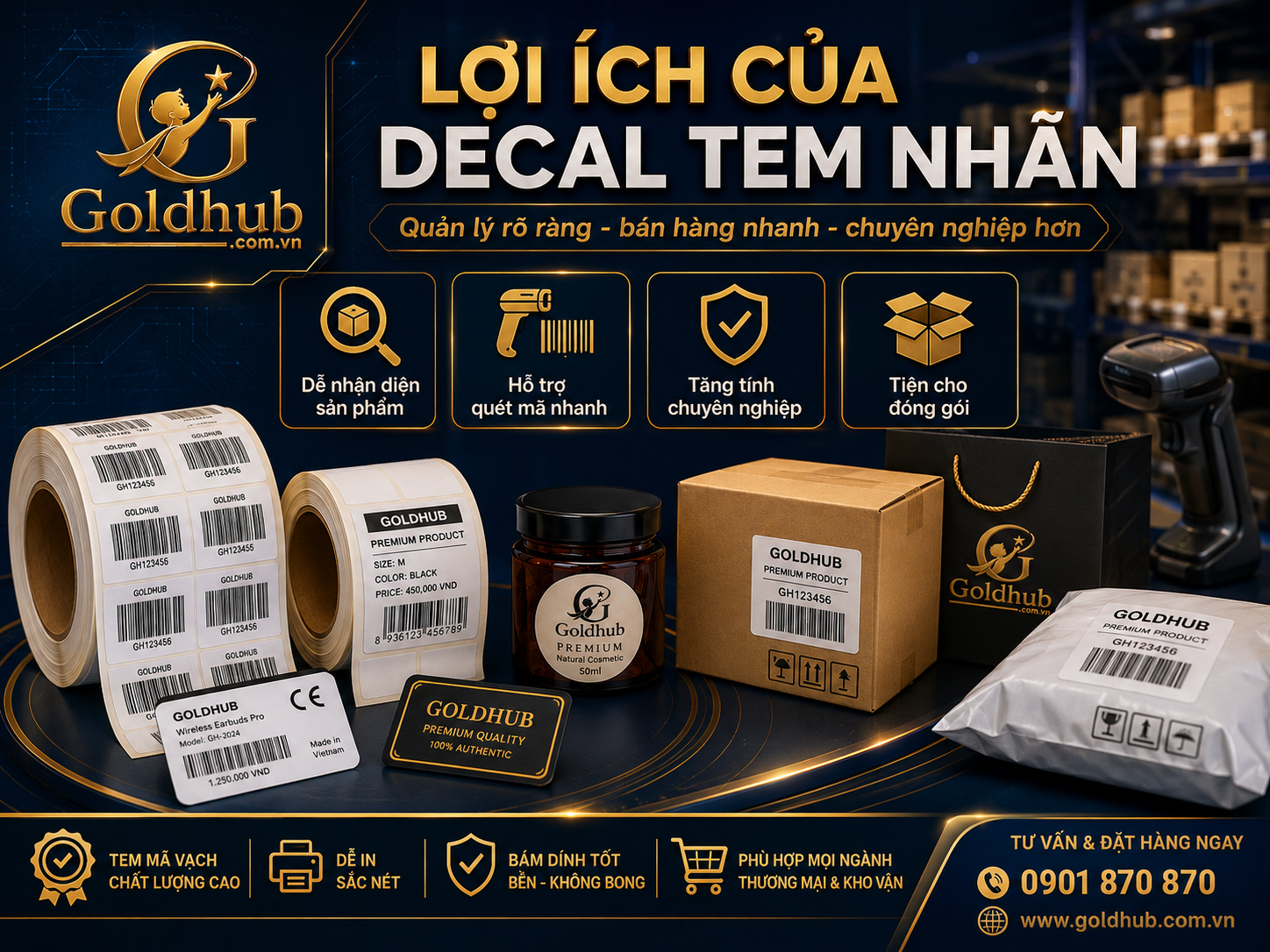 Lợi ích của decal tem nhãn