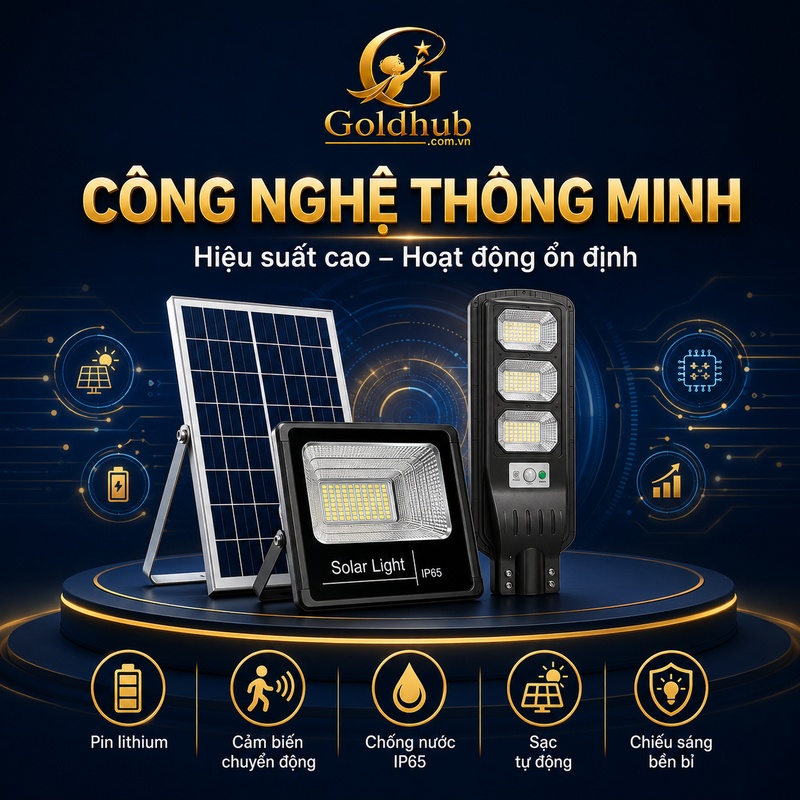 Đèn năng lượng mặt trời công nghệ thông minh Đèn năng lượng mặt trời công nghệ thông minh