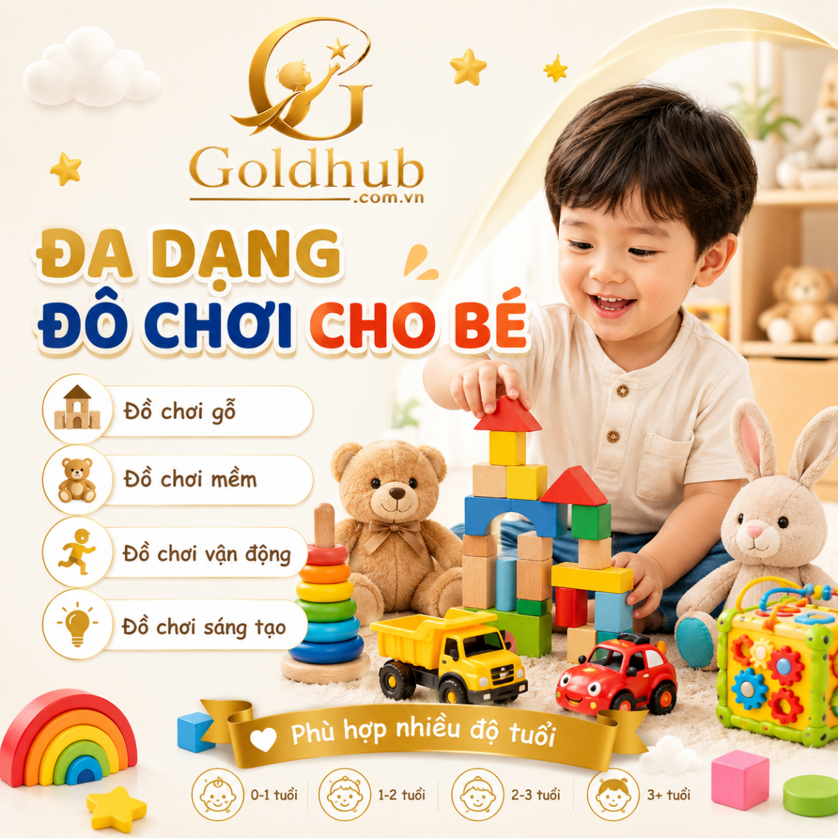 Đa dạng đồ chơi cho bé Đa dạng đồ chơi cho bé