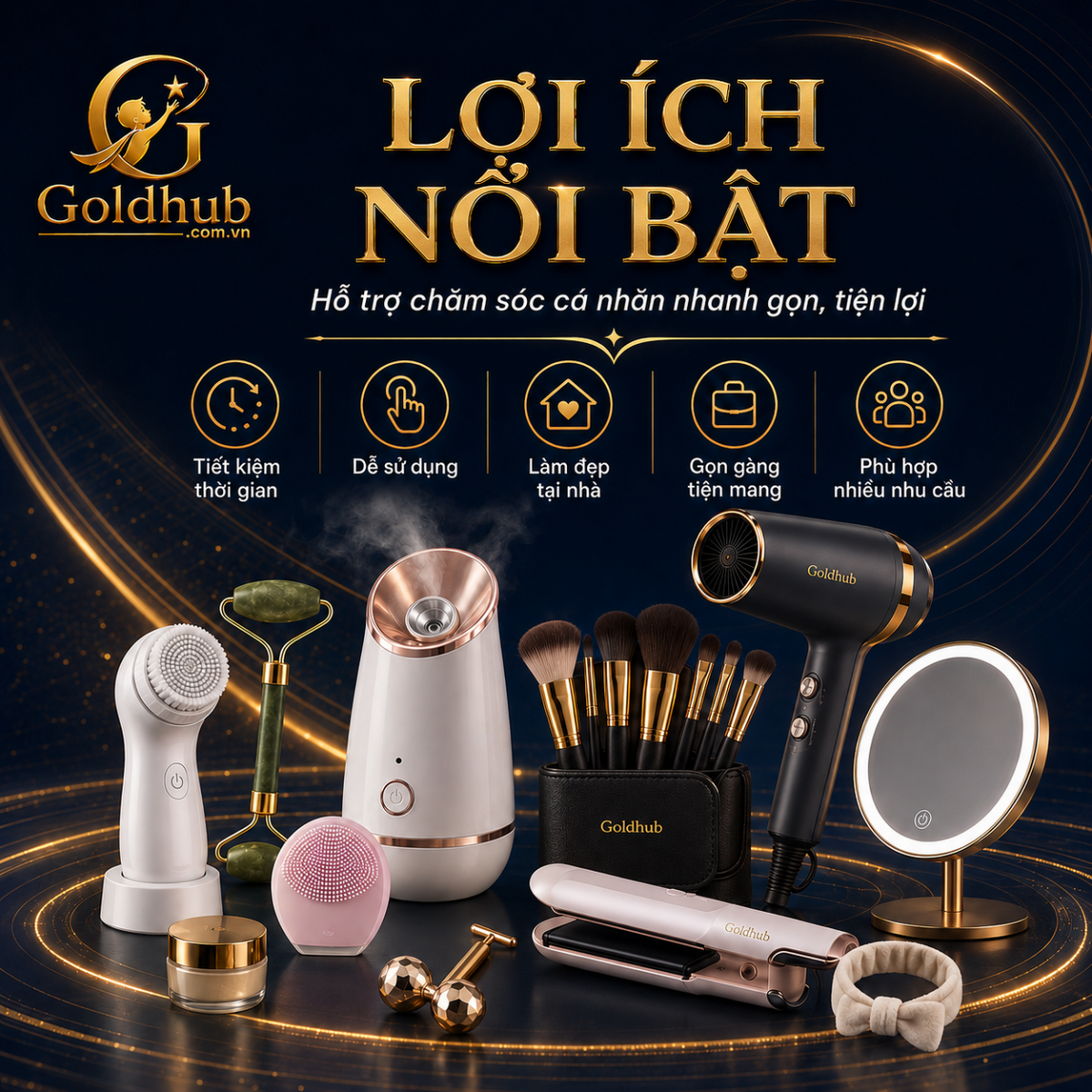 Lợi ích nổi bật của dụng cụ làm đẹp