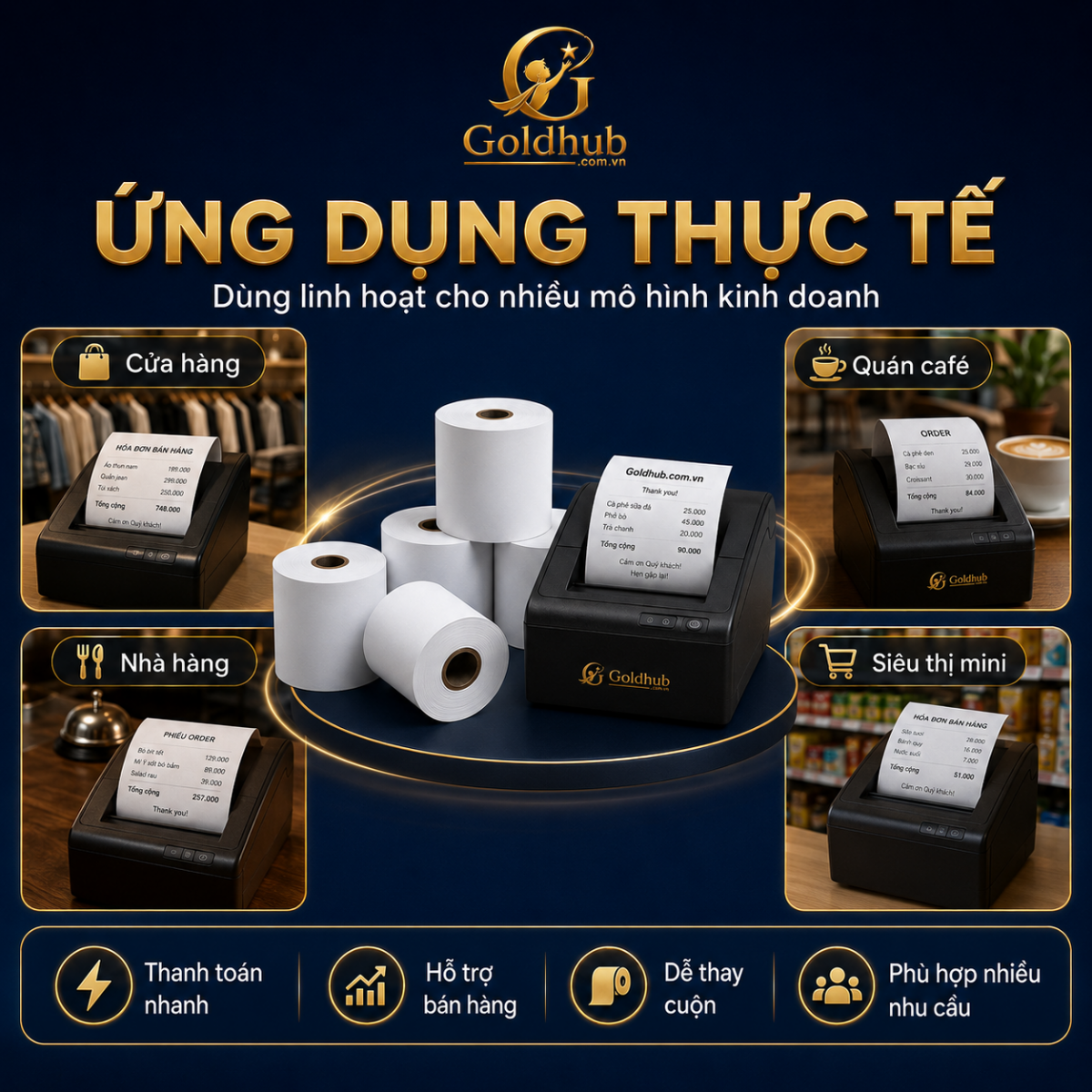 Ứng dụng thực tế của giấy in hóa đơn