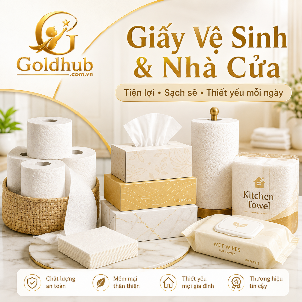 Giấy & Vệ Sinh Nhà Cửa Giấy & Vệ Sinh Nhà Cửa