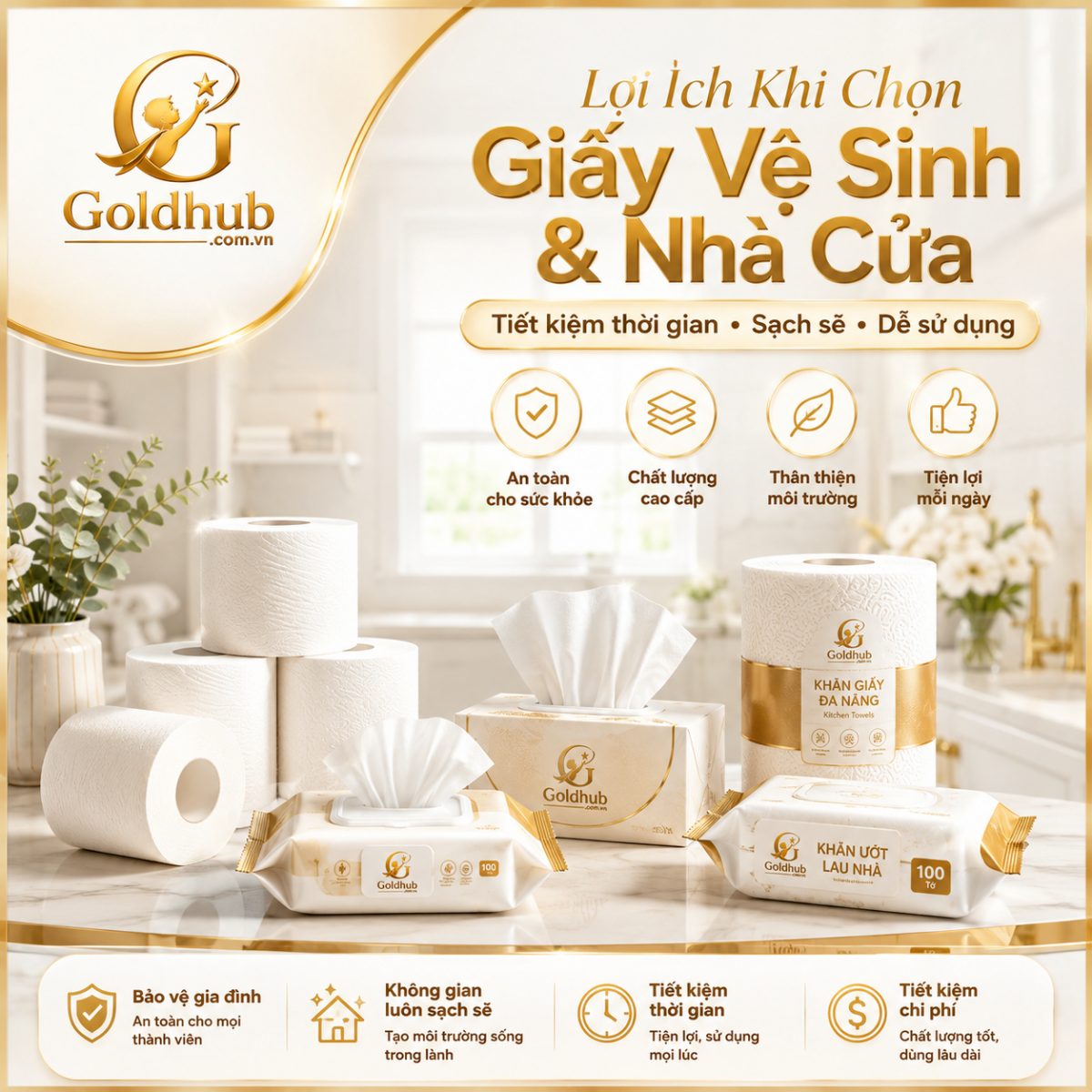 Lợi ích Giấy & Vệ Sinh Nhà Cửa Lợi ích Giấy & Vệ Sinh Nhà Cửa