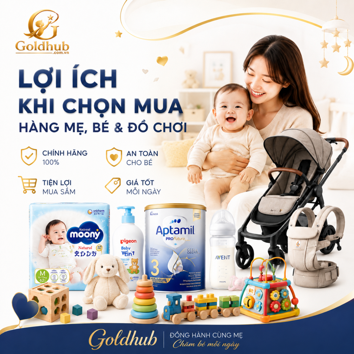 Lợi ích Hàng Mẹ, Bé & Đồ Chơi