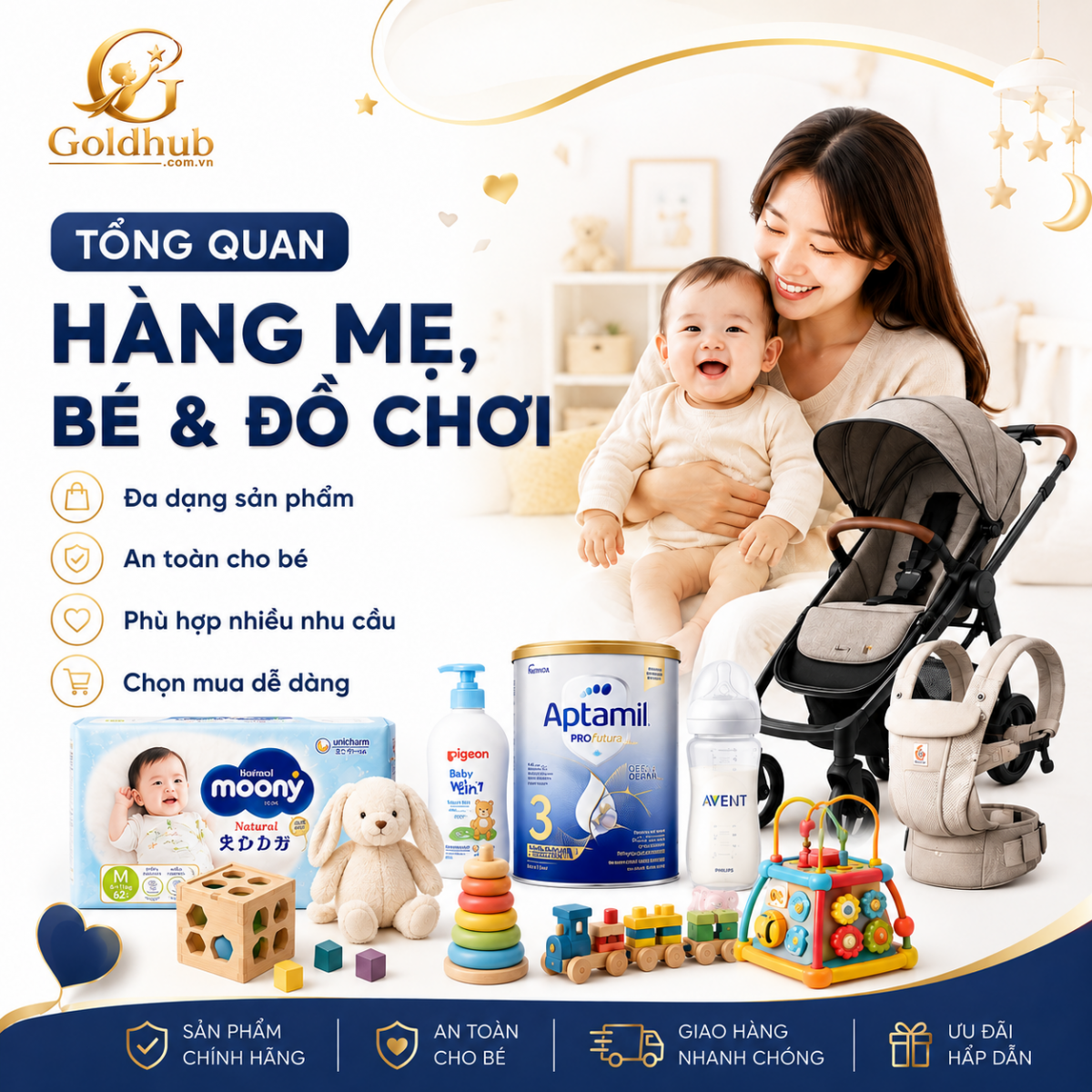 Tổng quan của Hàng Mẹ, Bé & Đồ Chơi