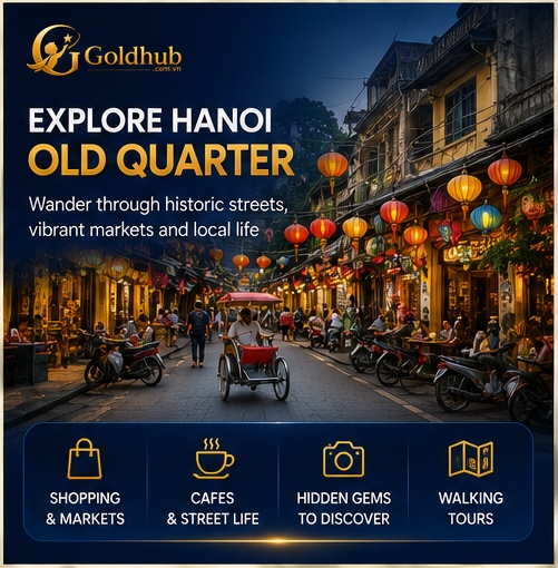 Explore Hanoi Old Quarter with historic streets local markets cafes and cultural experiences