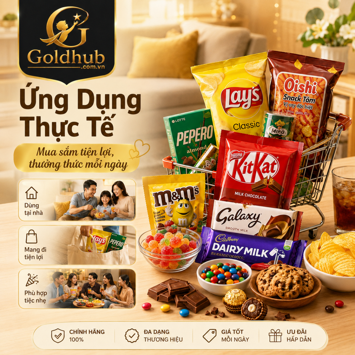 Ứng dụng thực tế Kẹo, Socola & Đồ Ăn Vặt Ứng dụng thực tế Kẹo, Socola & Đồ Ăn Vặt