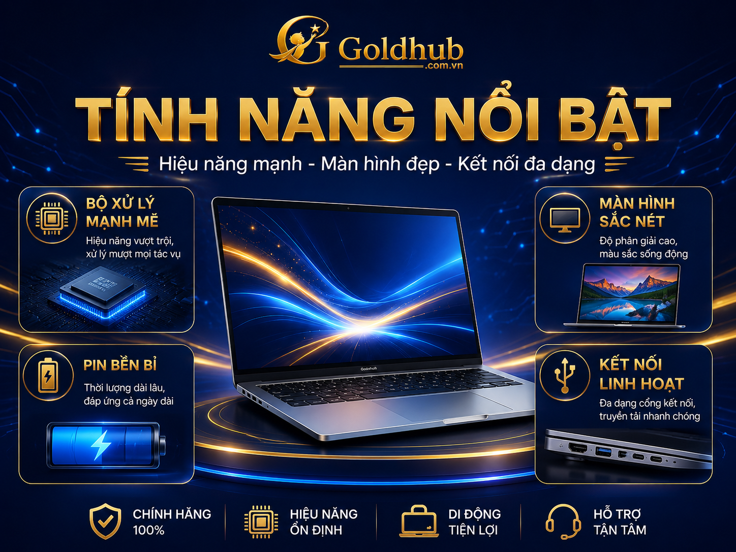 TÍnh năng nổi bật của Laptop