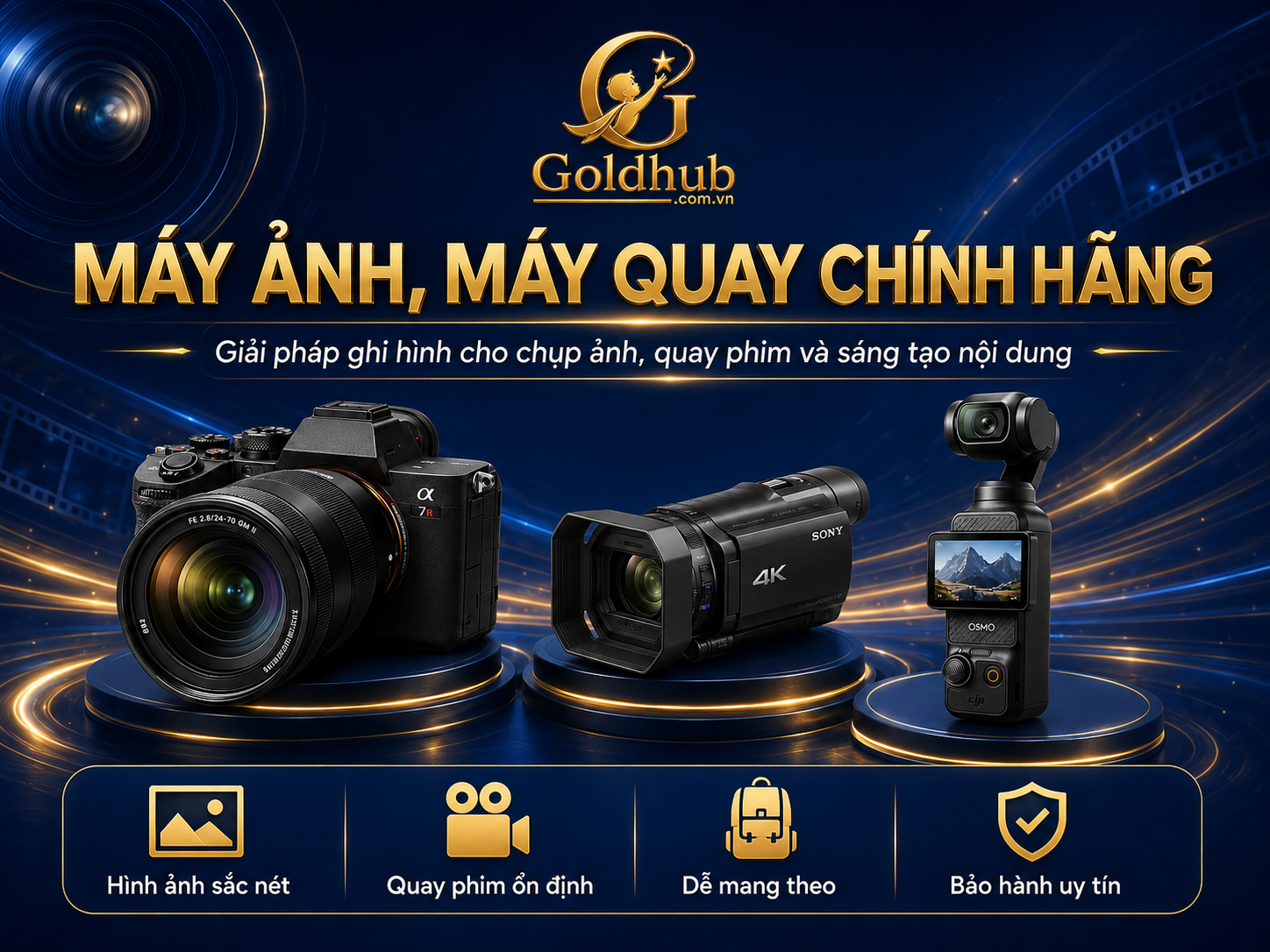 Máy ảnh, máy quay chính hãng Máy ảnh, máy quay chính hãng