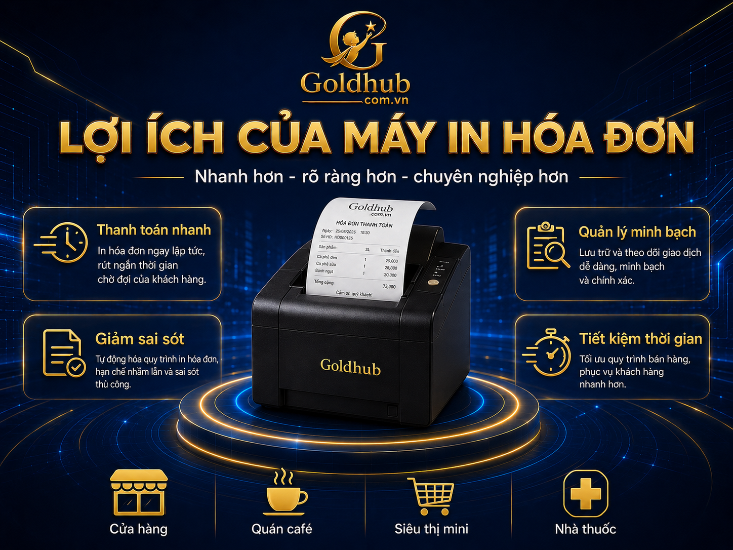 Lợi ích của máy in hóa đơn