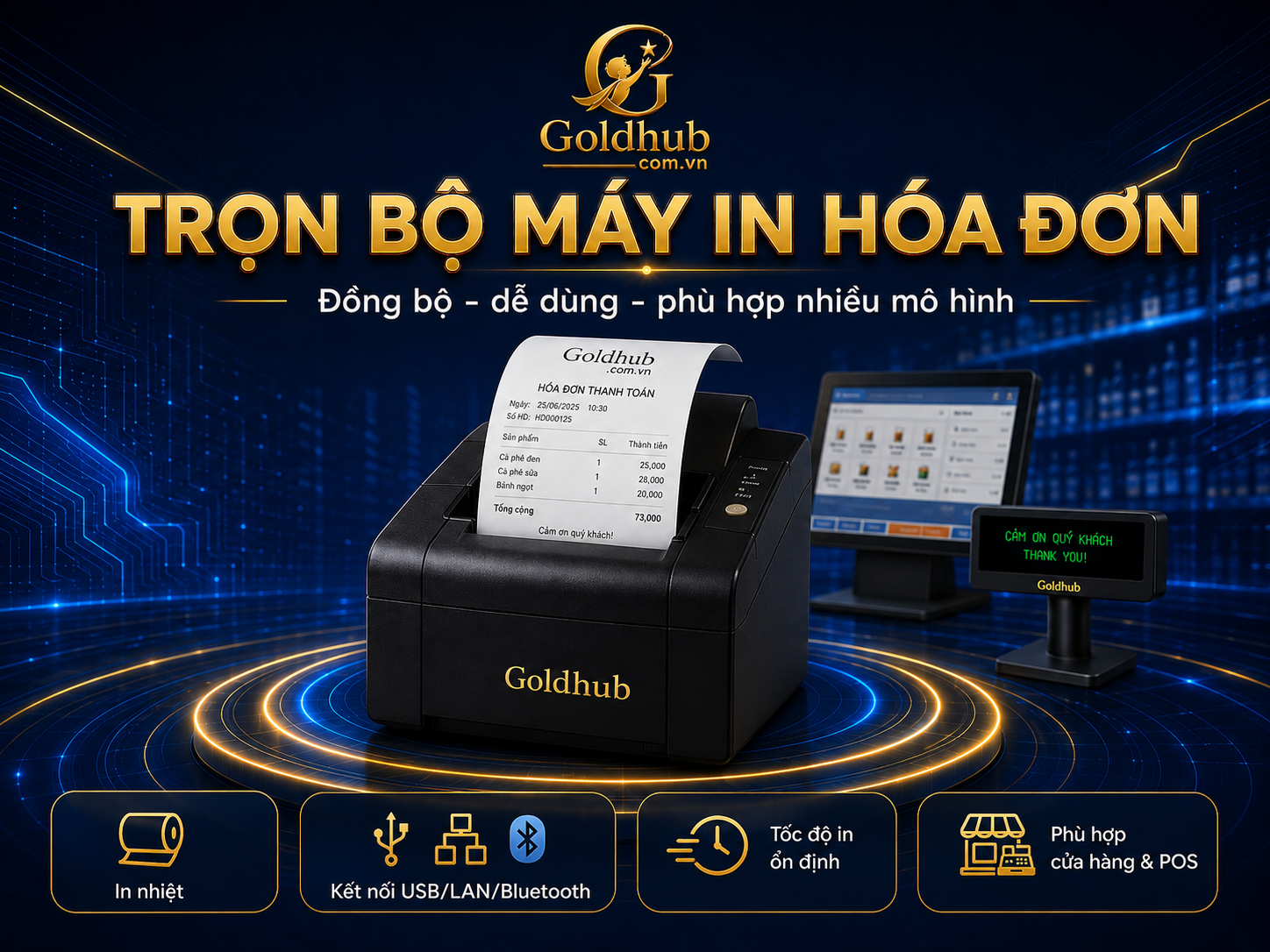 Trọn bộ máy in hóa đơn