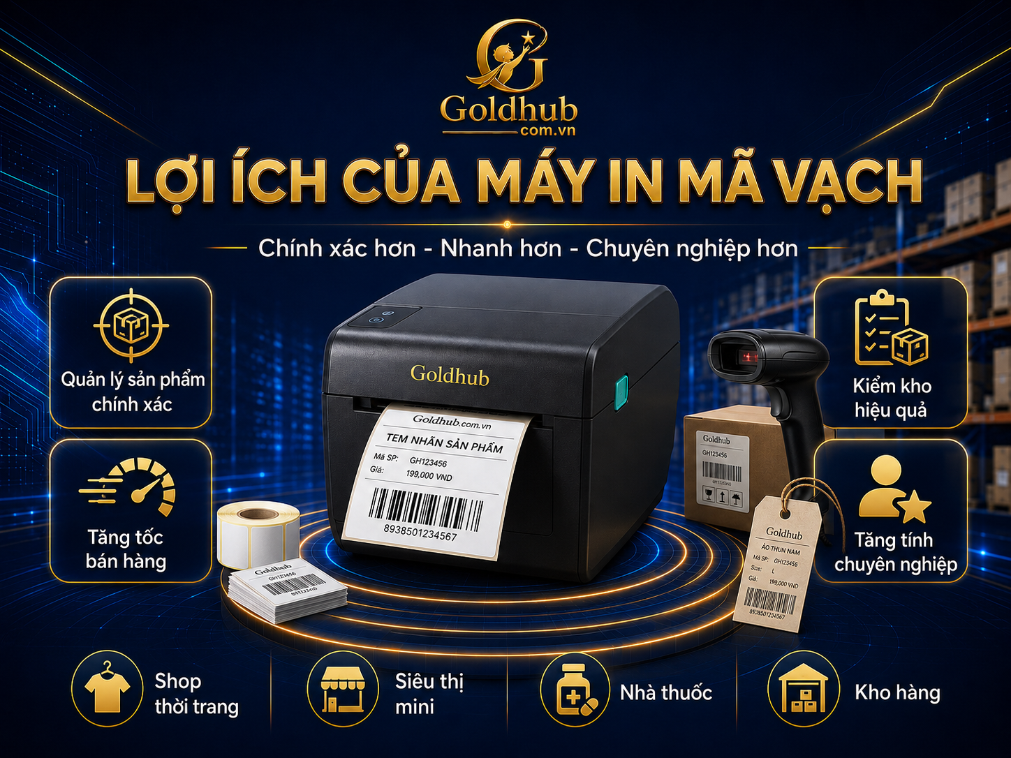 Lợi ích của máy in mã vạch