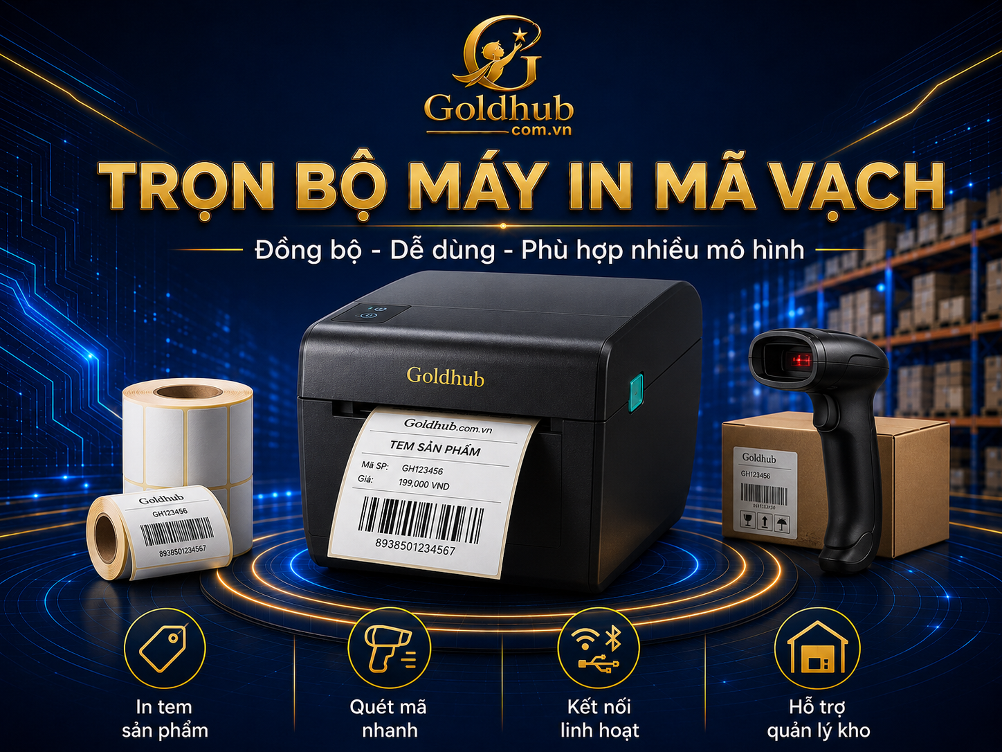 Trọn bộ máy in mã vạch