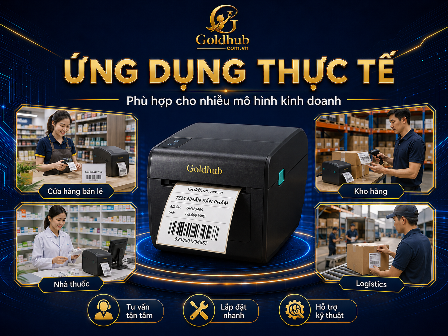 Ứng dụng thực tế của máy in mã vạch