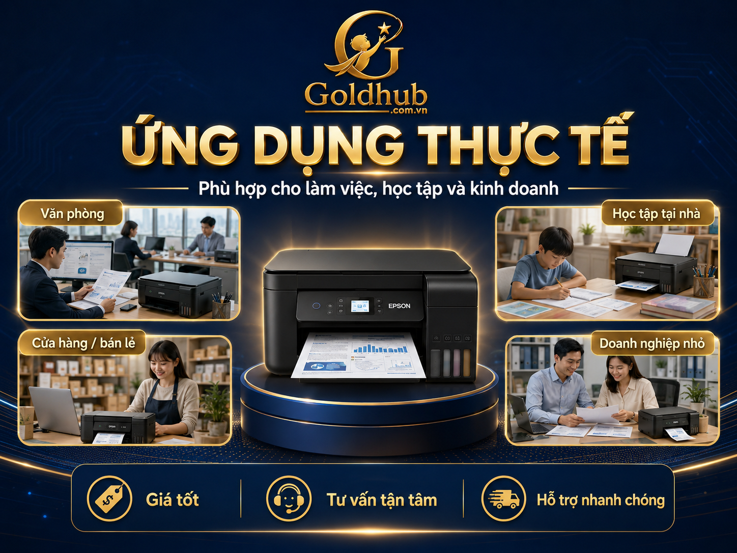Ứng dụng thực tế của máy in Ứng dụng thực tế của máy in