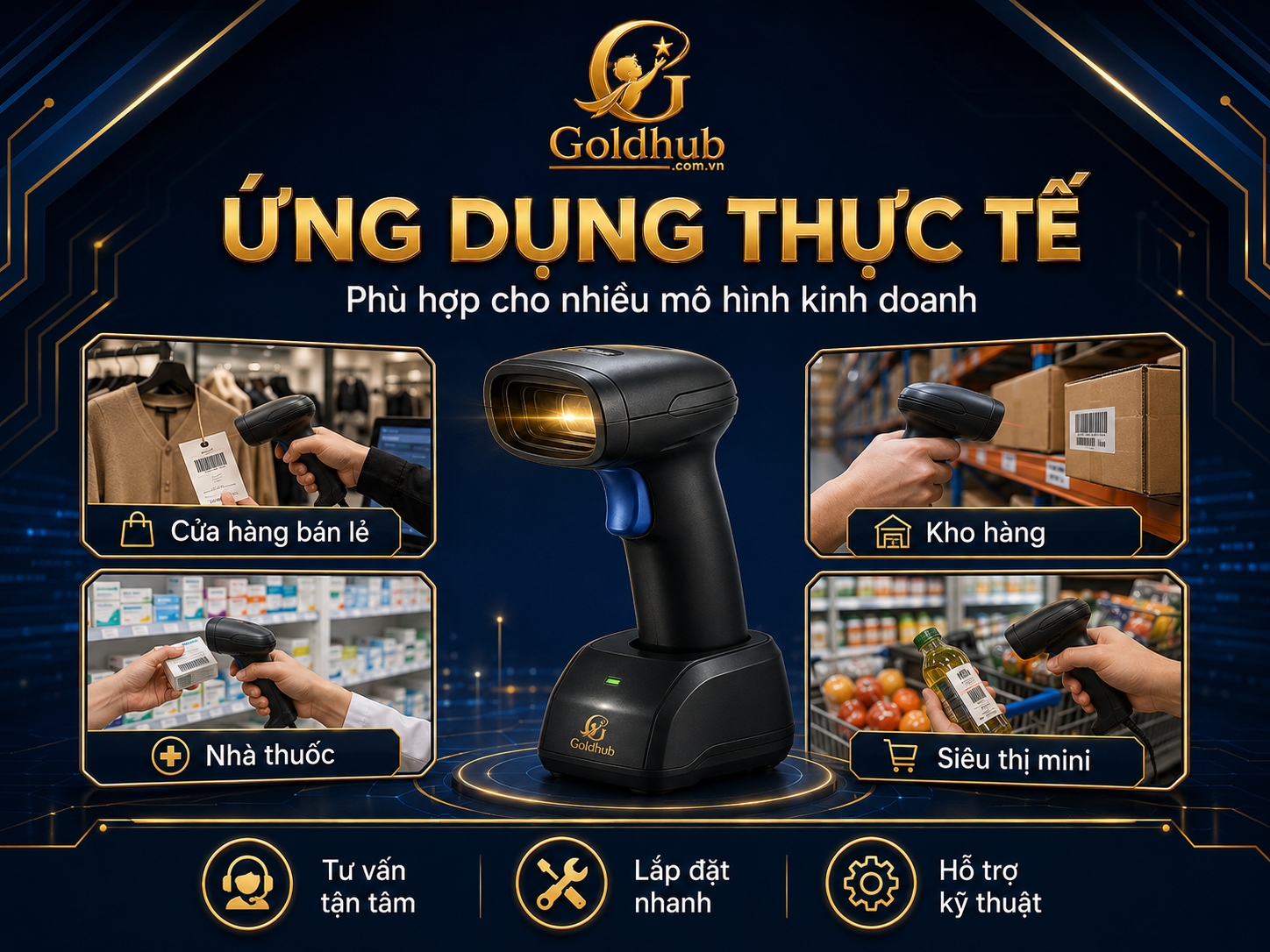Ứng dụng thực tế của máy quét mã vạch