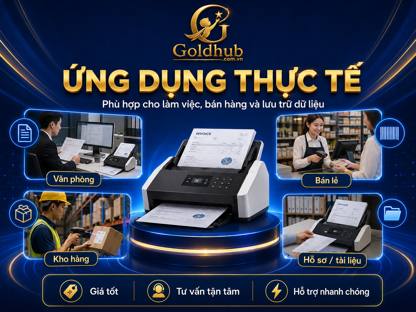Ứng dụng thực tế của máy quét