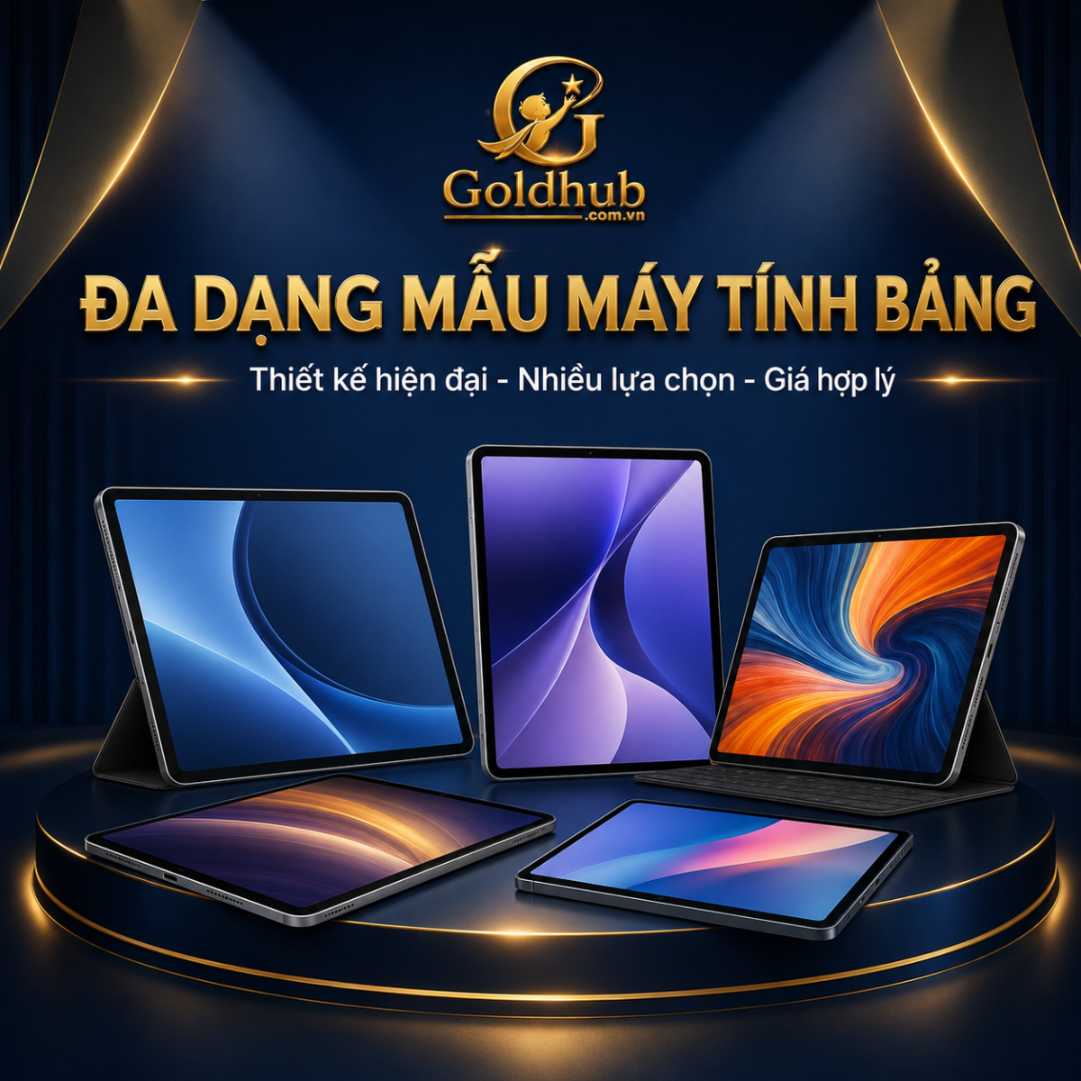 Đa dạng mẫu mã máy tính bảng