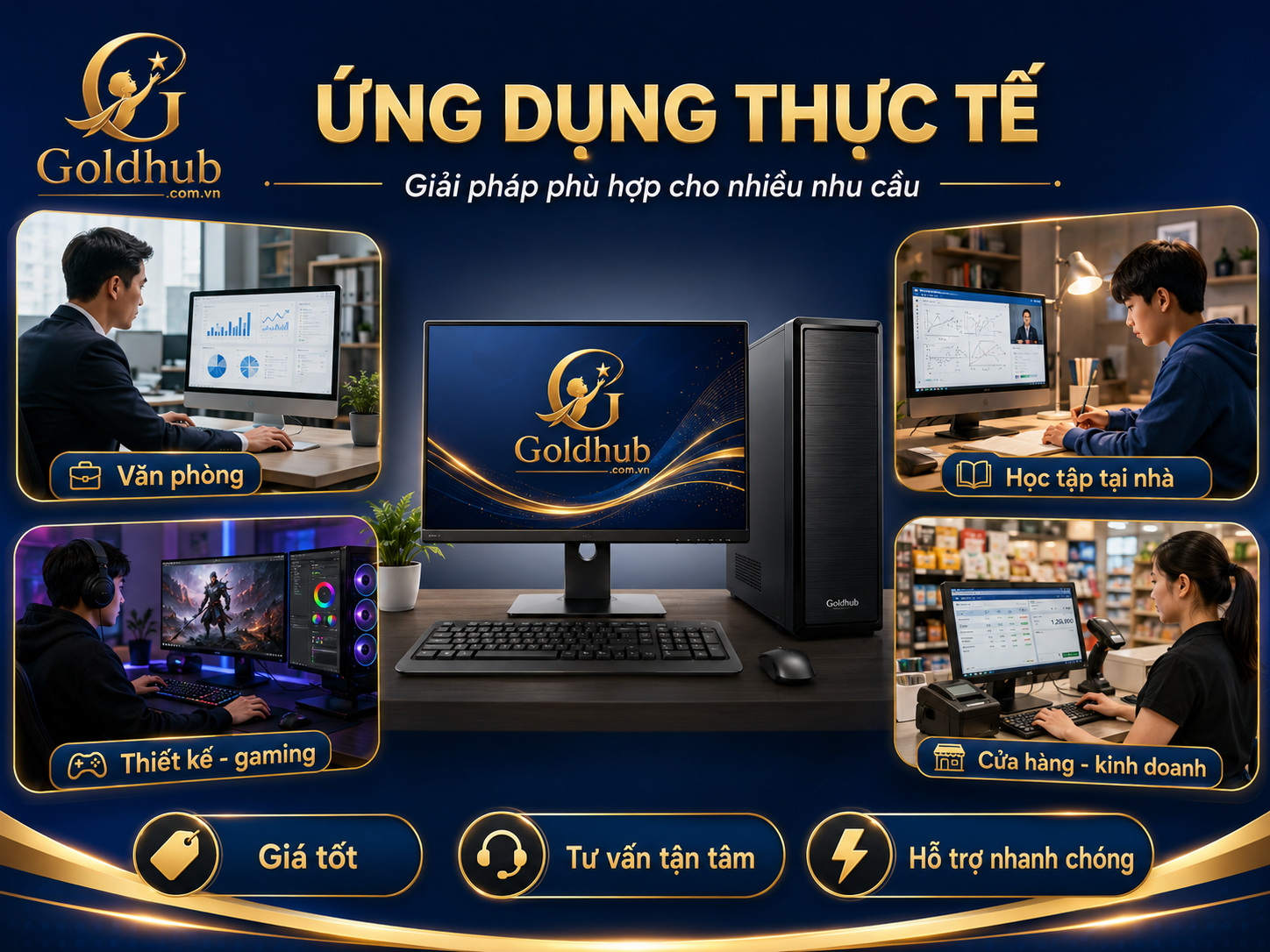 Ứng dụng thực tế của máy tính bàn Ứng dụng thực tế của máy tính bàn