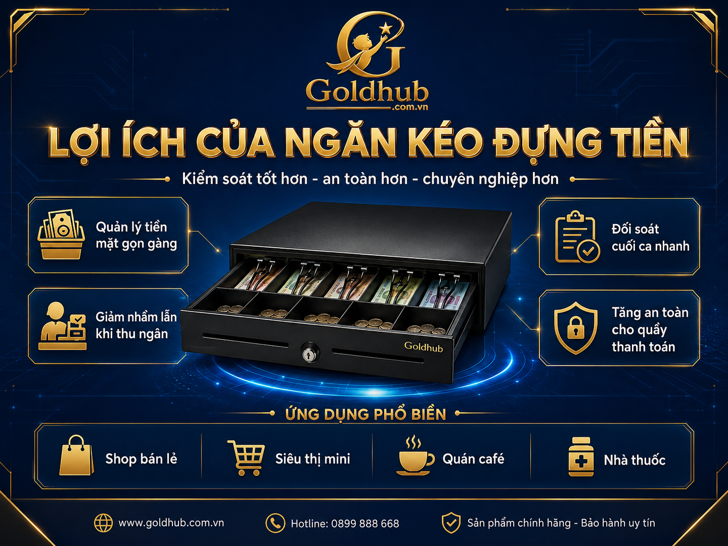 Lợi ích của ngăn kéo đựng tiền