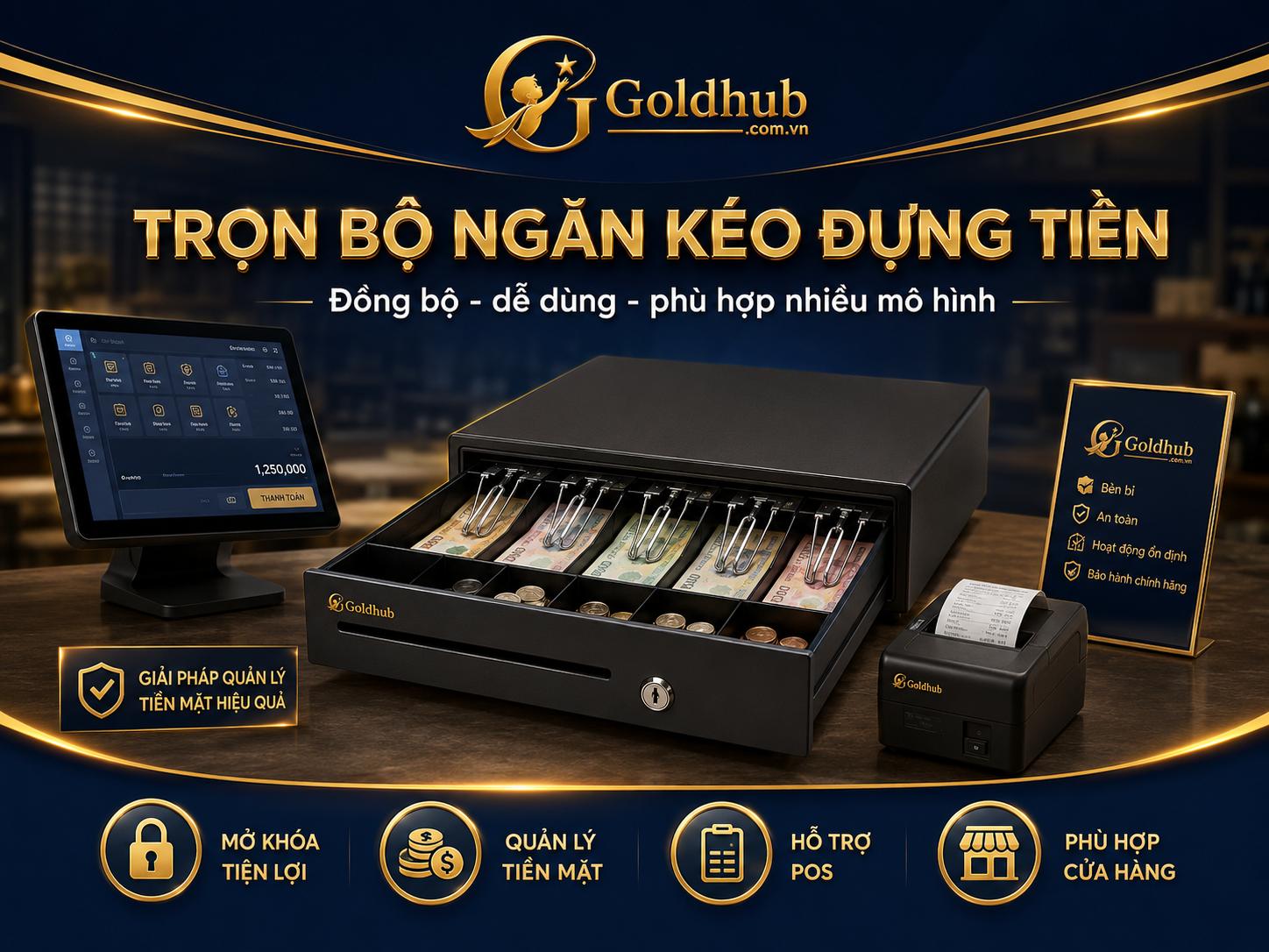 trọn bộ ngăn kéo đựng tiền