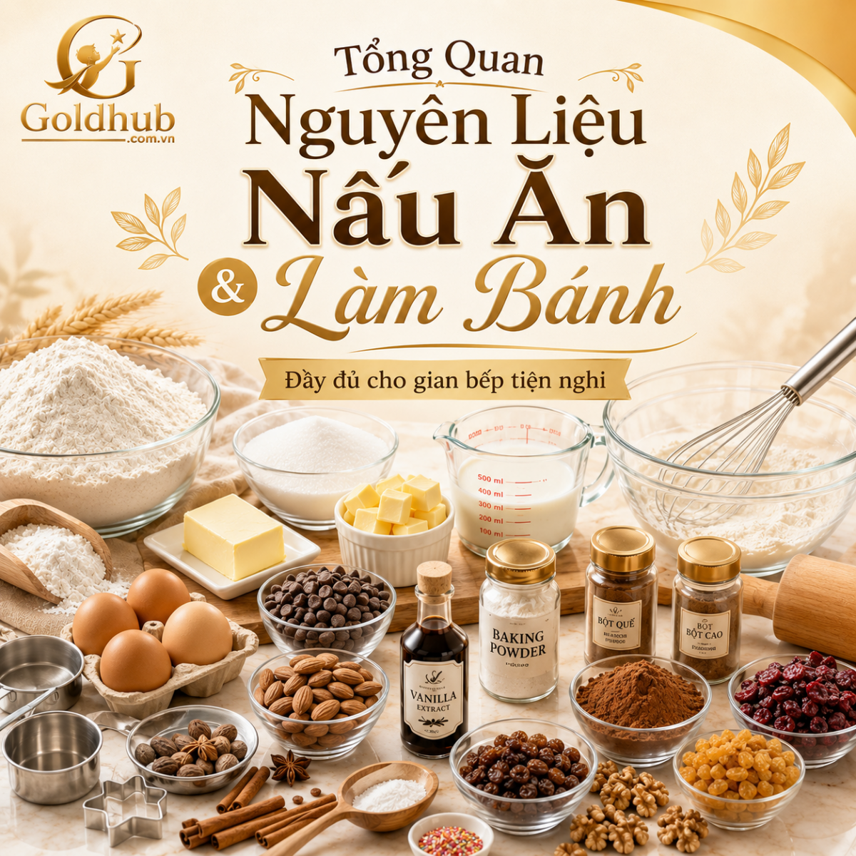 Tổng quan Nguyên Liệu Nấu Ăn & Làm Bánh Tổng quan Nguyên Liệu Nấu Ăn & Làm Bánh
