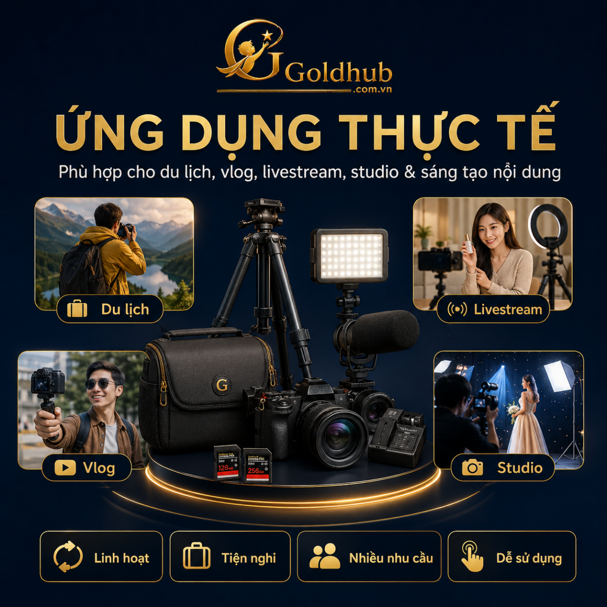 Ứng dụng thực tế của phụ kiện máy ảnh