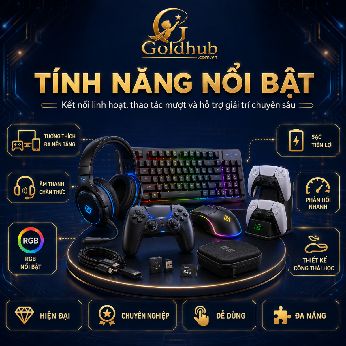 Tính năng nổi bật của phụ kiện máy chơi game