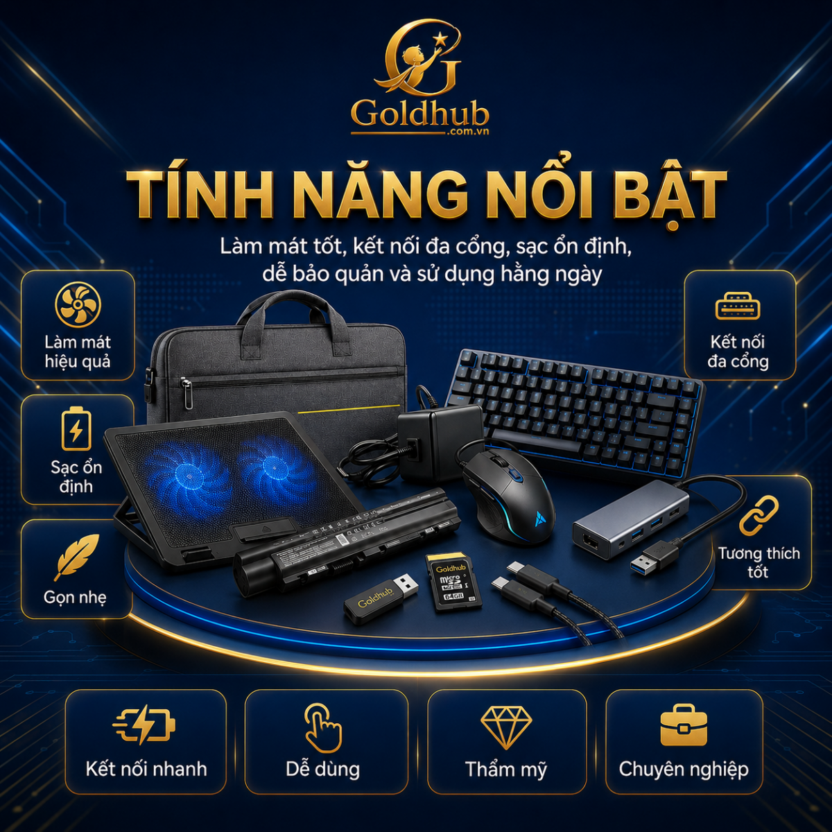 Tính năng nổi bật của phụ kiện máy tính