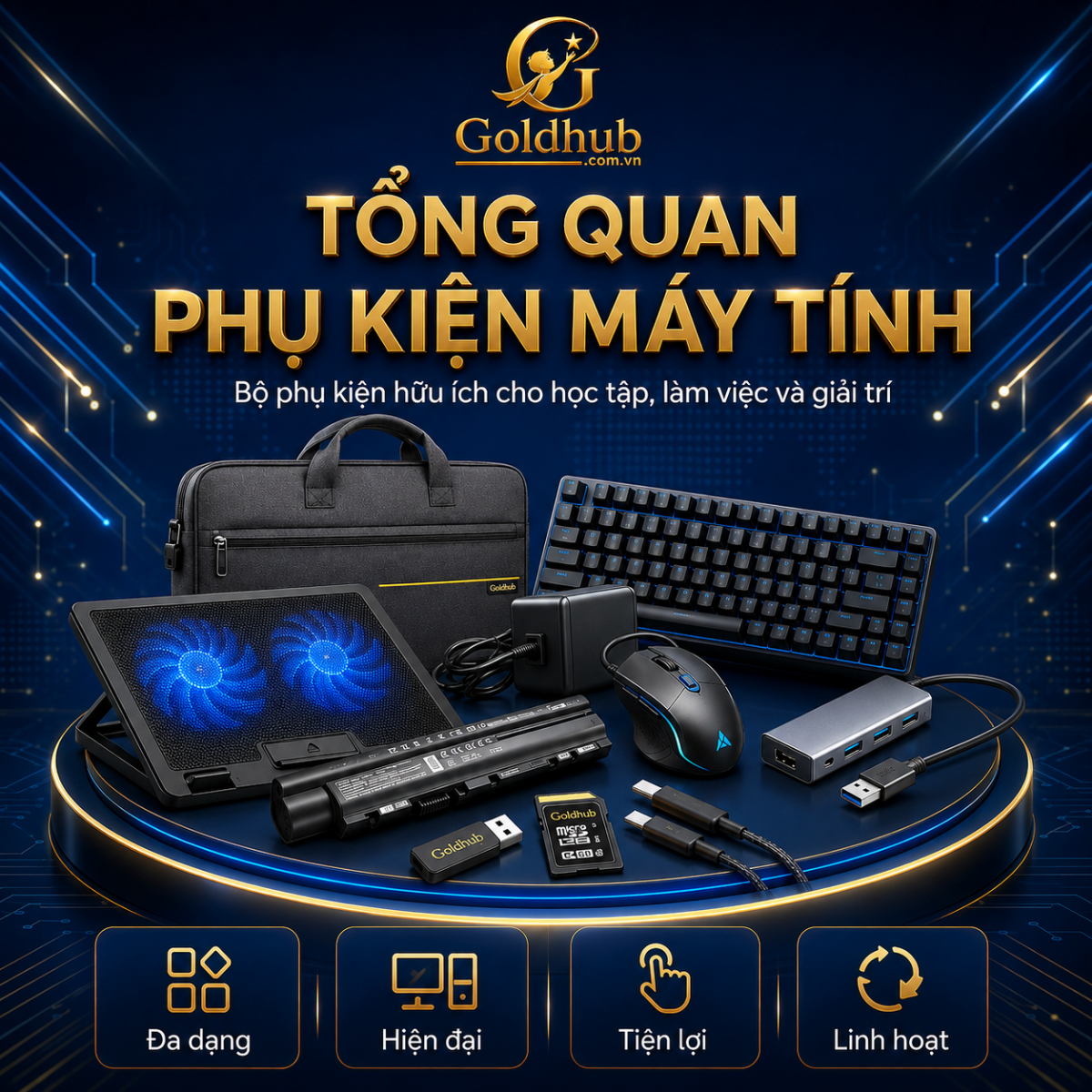 tổng quan của phụ kiện máy tính