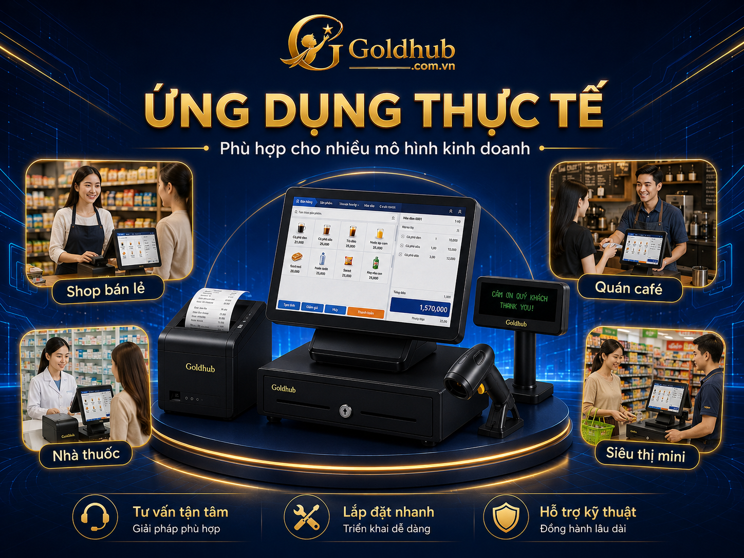 Ứng dụng thực tế của Pos bán hàng