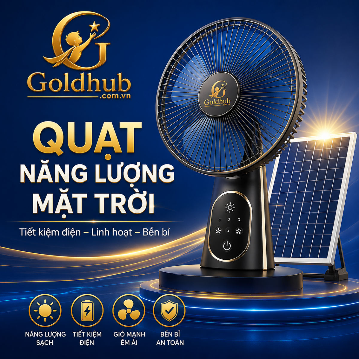 Quạt năng lượng mặt trời Quạt năng lượng mặt trời