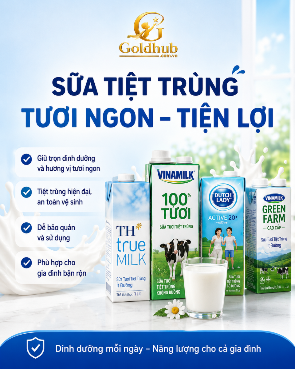 Sữa tiệt trùng thơm ngon Sữa tiệt trùng thơm ngon