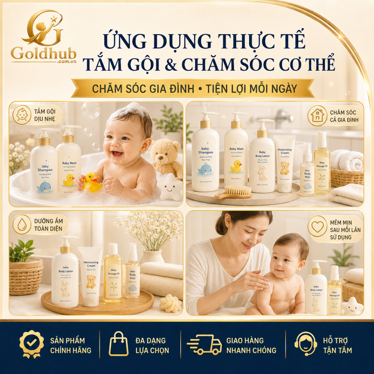 Ứng dụng thực tế của Tắm Gội & Chăm Sóc Cơ Thể Ứng dụng thực tế của Tắm Gội & Chăm Sóc Cơ Thể