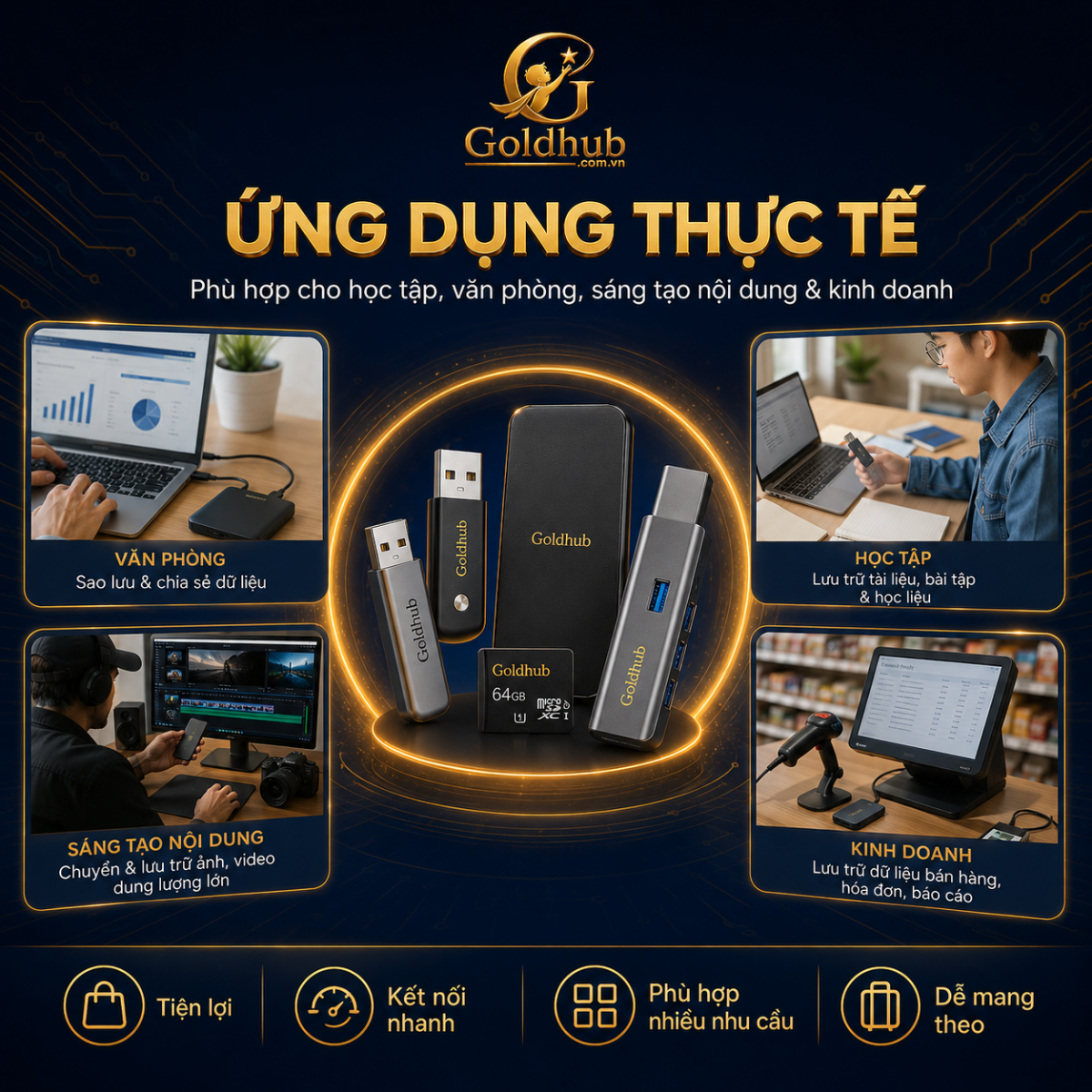 Ứng dụng thực tế của thiết bị lưu trữ Ứng dụng thực tế của thiết bị lưu trữ