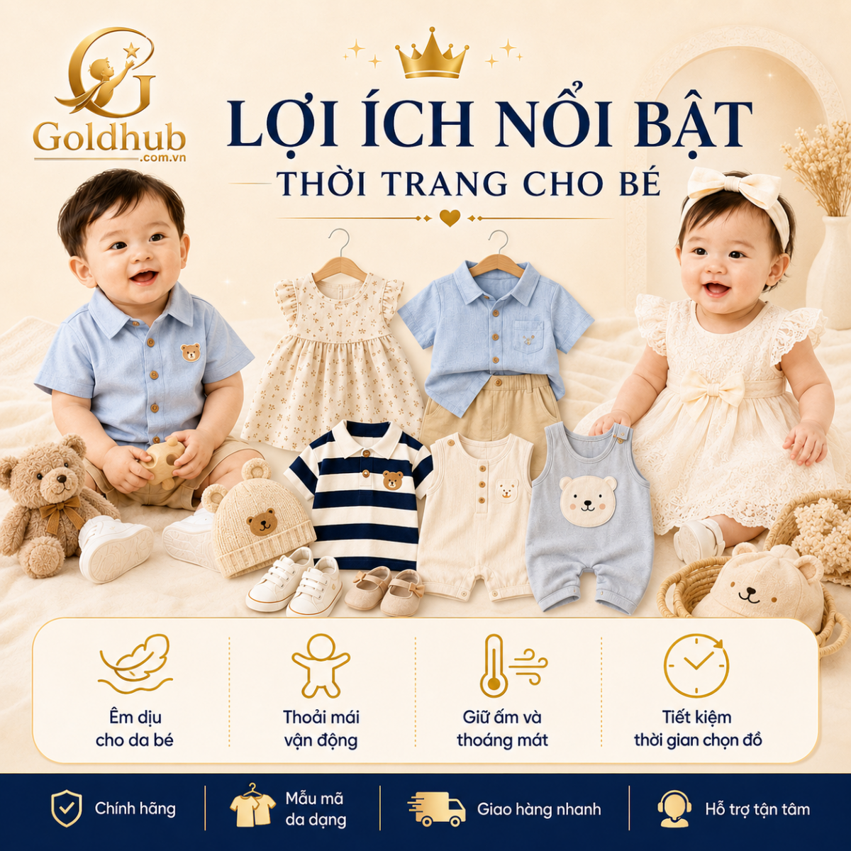 Lợi ích của thời trang cho bé