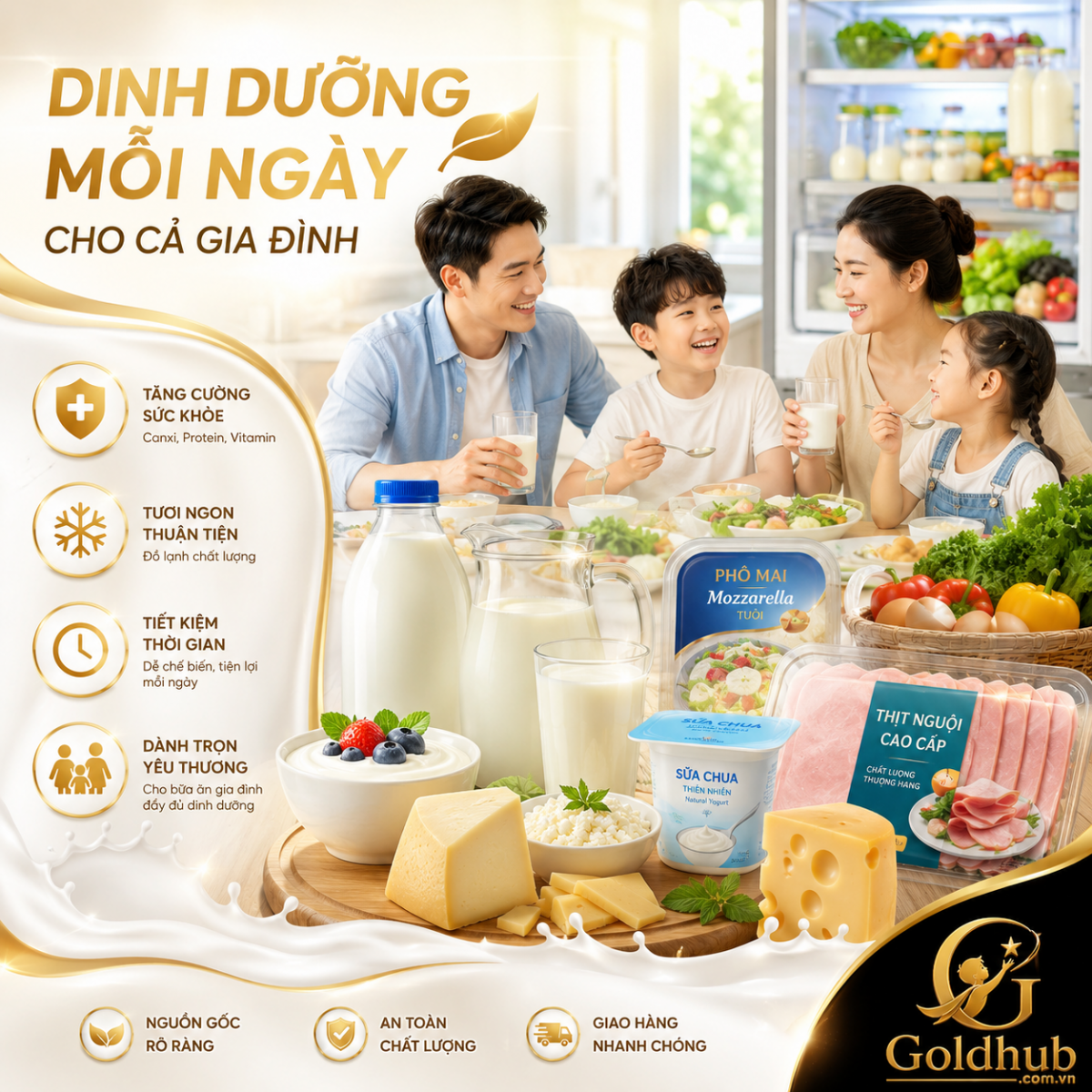 Dinh dưỡng mỗi ngày cho gia đình Dinh dưỡng mỗi ngày cho gia đình
