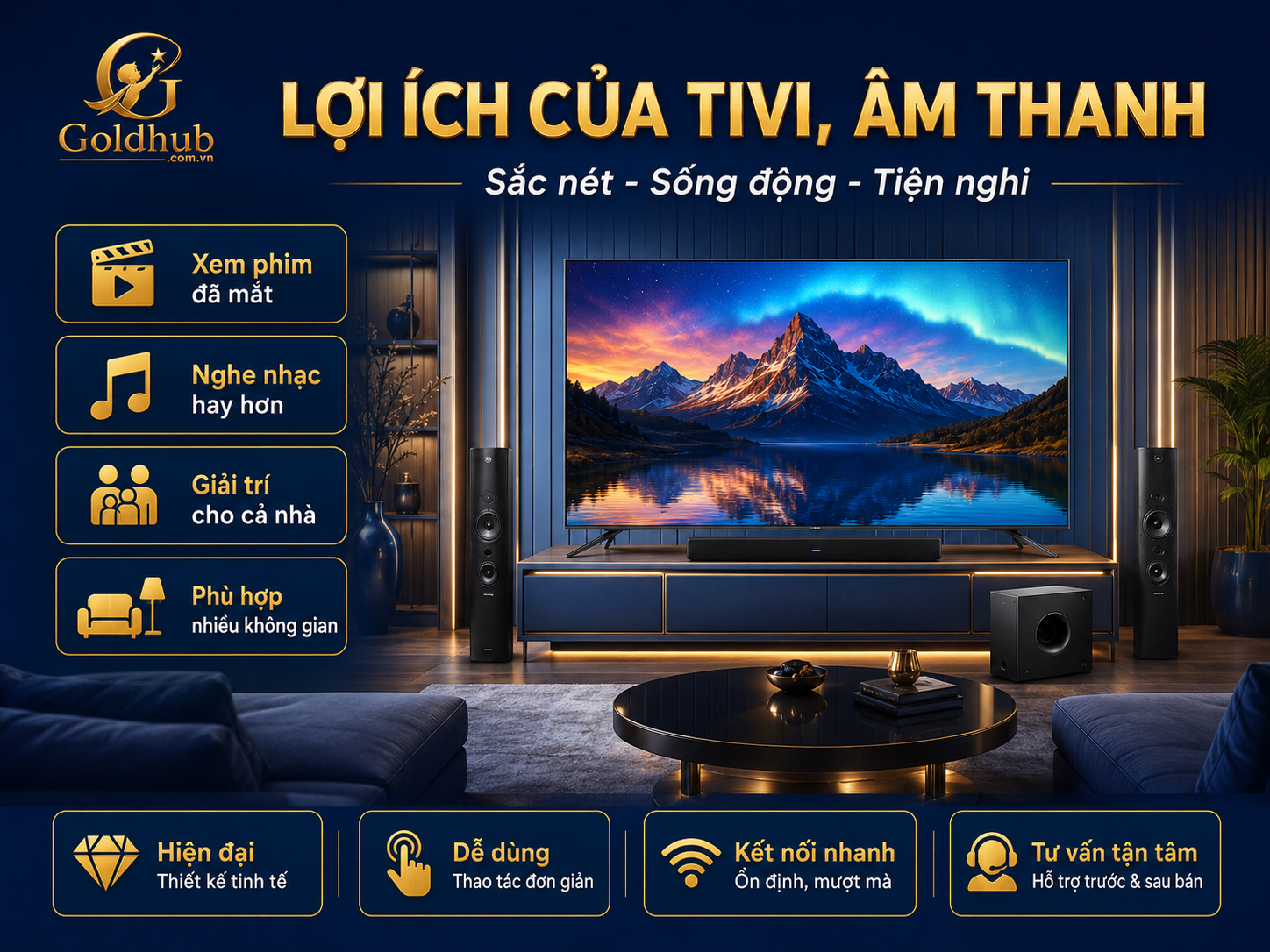 Lợi ích của tivi âm thanh Lợi ích của tivi âm thanh